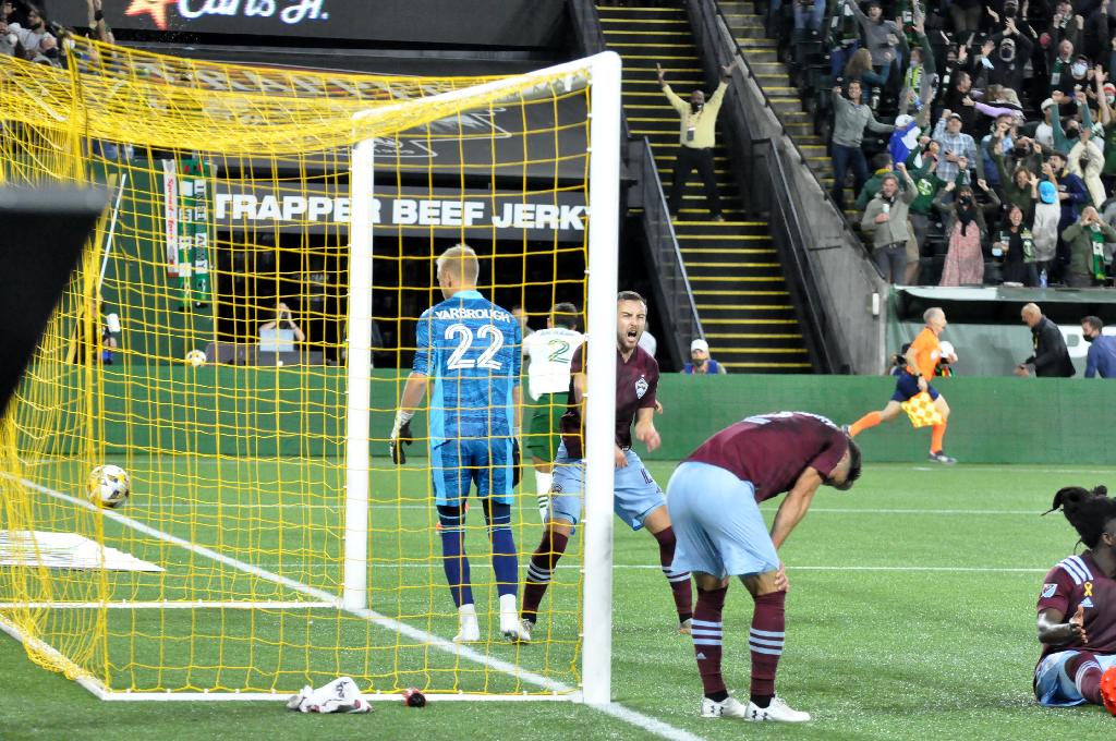 Timbers score two shorthanded goals, draw Colorado 2-2